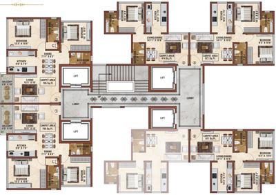 Project Image of 414.0 - 725.0 Sq.ft 1 BHK Apartment for buy in Manisha Chandraprabha