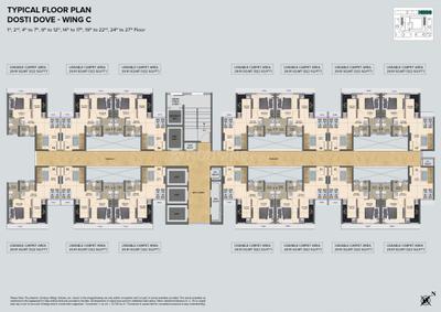 Project Image of 0.0 - 322.0 Sq.ft 1 BHK Apartment for buy in Dosti Nest