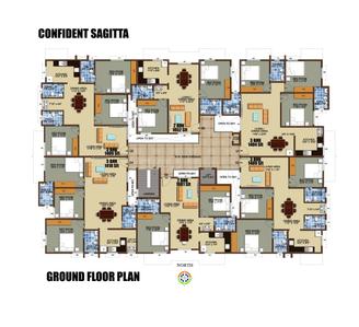Project Image of 1404.0 - 1531.0 Sq.ft 3 BHK Apartment for buy in Confident Sagitta