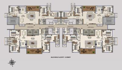 Project Image of 955.0 - 2438.0 Sq.ft 2 BHK Apartment for buy in Shreeji Divine