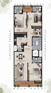 Altura Greater Kailash 1 Premium Builder Floor Greater Kailash 1 Premium Builder Floor Cluster Plan from 1st to 4th Floor 2