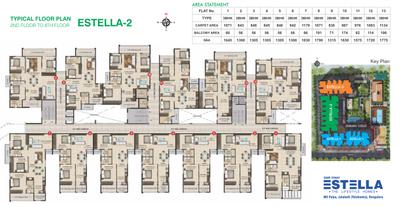 Project Image of 1180.0 - 2010.0 Sq.ft 2 BHK Apartment for buy in SMR Vinay Estella
