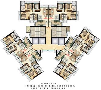 Project Image of 725.0 - 887.0 Sq.ft 2 BHK Apartment for buy in Bhoomi Celestia A Wing
