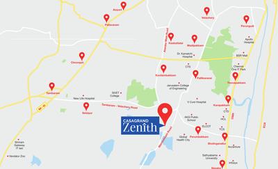 Project Image of 834.0 - 2140.0 Sq.ft 2 BHK Apartment for buy in Casagrand Zenith Phase II