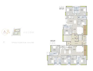 Project Image of 1911.0 - 6203.0 Sq.ft 3 BHK Apartment for buy in Avadh Ercole