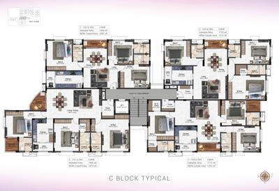 Project Image of 906.0 - 2491.0 Sq.ft 2 BHK Apartment for buy in Kochar Gagan