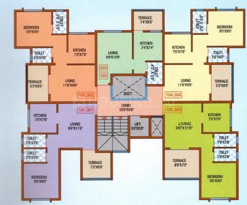 Project Image of 243.8 - 414.95 Sq.ft 1 RK Apartment for buy in Bhakti Park