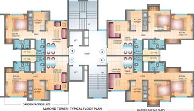 Project Image of 445.0 - 601.0 Sq.ft 1 BHK Apartment for buy in DSS Mahavir Kalpavruksha Tower 7 To Tower 11