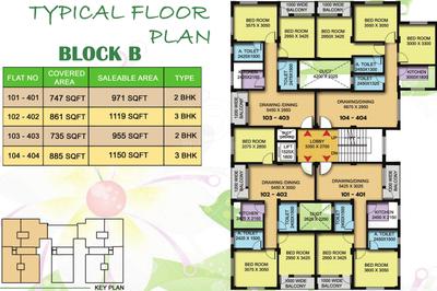 Project Image of 872.0 - 1306.0 Sq.ft 2 BHK Apartment for buy in Reality Greenview Residency