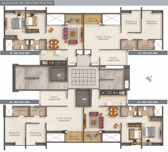 Project Image of 1090 Sq.ft 2 BHK Apartment / Flat for sale in Mohammed Wadi for Rs. 7200000