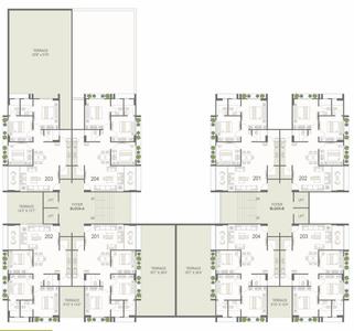 Project Image of 828.0 - 1035.0 Sq.ft 3 BHK Apartment for buy in Radhe Homes Tulsi Parkview