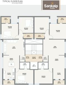 Project Image of 0.0 - 943.89 Sq.ft 3 BHK Apartment for buy in Shlok Sankalp Prime