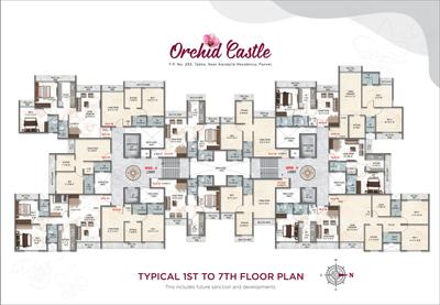 1229 Sqft BHK Flat for sale in Orchid Castle Panvel