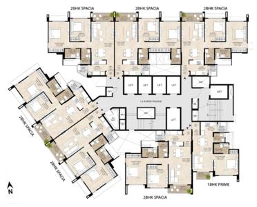 Project Image of 710.42 - 1046.91 Sq.ft 2 BHK Apartment for buy in Mahindra Nestalgia