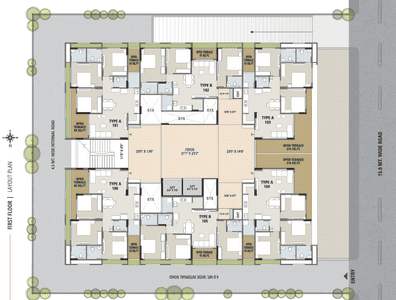 Project Image of 1620 Sq.ft 3 BHK Apartment / Flat for sale in Tragad for Rs. 7800000