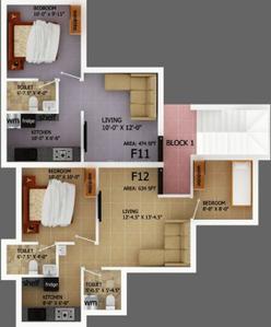 Project Image of 436.0 - 1392.0 Sq.ft 1 BHK Apartment for buy in Alapana Panchatara