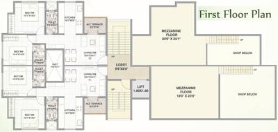 Project Image of 461.0 - 566.0 Sq.ft 2 BHK Apartment for buy in Hari Jyot Harith