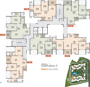 Project Image of 774.0 - 960.0 Sq.ft 2 BHK Apartment for buy in Rohan Madhuban II Wings A B C