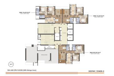 Project Image of 750.0 - 1098.0 Sq.ft 2 BHK Apartment for buy in Asmi Legacy