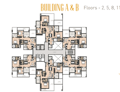 Project Image of 767.0 - 1234.0 Sq.ft 2 BHK Apartment for buy in 5 Star Royal Entrada Phase II