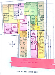 Sen Sourajit Apartment Block  A B Cluster Plan from 2nd to 4th Floor 1