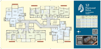 Project Image of 648.96 - 928.71 Sq.ft 2 BHK Apartment for buy in Bhandari 32 Pinewood Drive Phase 2