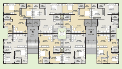 Project Image of 488.14 - 611.93 Sq.ft 2 BHK Apartment for buy in Eerum Sunrise Elegance
