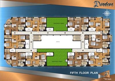 Project Image of 915.0 - 1000.0 Sq.ft 2 BHK Apartment for buy in Creations Diadem