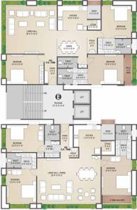 Project Image of 4300 Sq.ft 4 BHK Apartment / Flat for sale in Vesu for Rs. 32700000