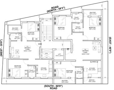 Project Image of 825.0 - 1300.0 Sq.ft 2 BHK Apartment for buy in Sri Vishva Avaiyam