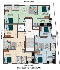 Project Image of 797.0 - 847.0 Sq.ft 2 BHK Apartment for buy in Ideal Homes Phase 1