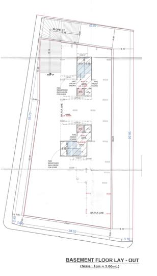 Shiv Sai Siddhi Block A And B Cluster Plan for Basement Floor 1
