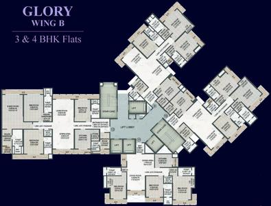Project Image of 1126.0 - 1807.0 Sq.ft 3 BHK Apartment for buy in Rajesh Raj Tattva Wing A B And E
