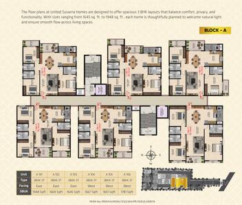 Project Image of 1645.0 - 1948.0 Sq.ft 3 BHK Apartment for buy in United Suvarna Homes