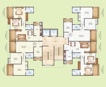 Project Image of 564 Sq.ft 1 BHK Apartment / Flat for sale in Kalyan West for Rs. 3500000