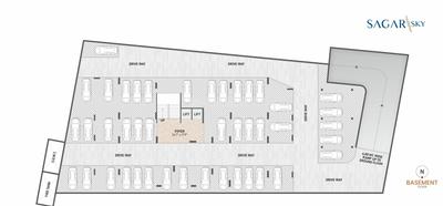 Project Image of 846.26 - 854.33 Sq.ft 3 BHK Apartment for buy in Sagar Sky