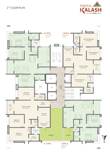 Project Image of 805.0 - 1367.0 Sq.ft 2 BHK Apartment for buy in Mangal Kalash