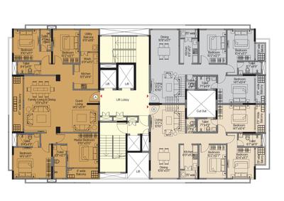 Project Image of 1536.0 - 2454.0 Sq.ft 3 BHK Apartment for buy in Benchmark Aspire