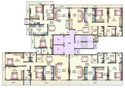 Project Image of 808.0 - 1570.0 Sq.ft 1 BHK Apartment for buy in Midcity Chakravarti