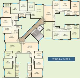 Project Image of 965 Sq.ft 2 BHK Apartment / Flat for sale in Virar West for Rs. 6500000