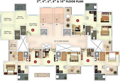 Project Image of 298.0 - 751.0 Sq.ft 1 RK Apartment for buy in Regency Wing A And B