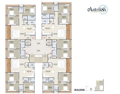 Project Image of 1140.54 - 1674.97 Sq.ft 3 BHK Apartment for buy in Real Antriksh