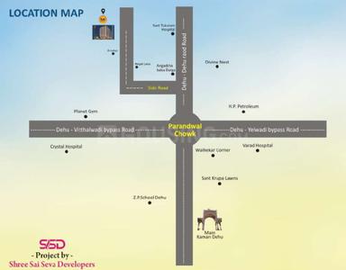 Project Image of 406.12 - 663.06 Sq.ft 1 BHK Apartment for buy in Shree Sai Seva Sai Paradise