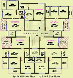 Project Image of 0.0 - 595.14 Sq.ft 2 BHK Apartment for buy in OM Kasturi Apartment