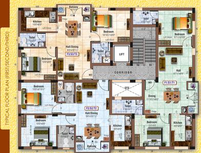 Project Image of 720.0 - 750.0 Sq.ft 2 BHK Apartment for buy in Rajus Nivas