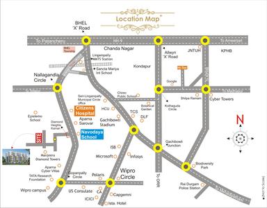 Infocity Excellence And Elegance Location Plan 1