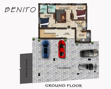 Project Image of 558.0 - 950.0 Sq.ft 1 BHK Apartment for buy in MP Anika Benito