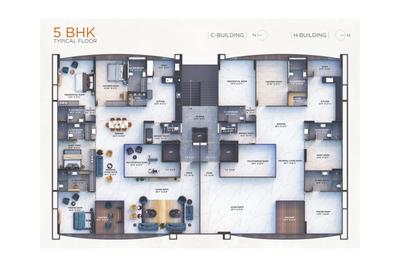 Project Image of 4600 Sq.ft 4 BHK Apartment / Flat for sale in Vesu for Rs. 26600000
