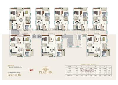 Project Image of 1235.0 - 1950.0 Sq.ft 2 BHK Apartment for buy in Vazhraa Prathik