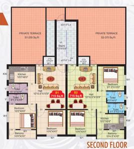 Project Image of 705.0 - 1180.0 Sq.ft 2 BHK Apartment for buy in VJS Kumaran Sukrataa